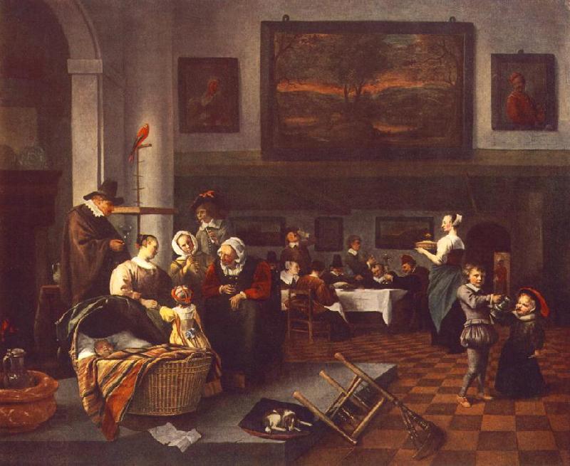 Jan Steen The Christening